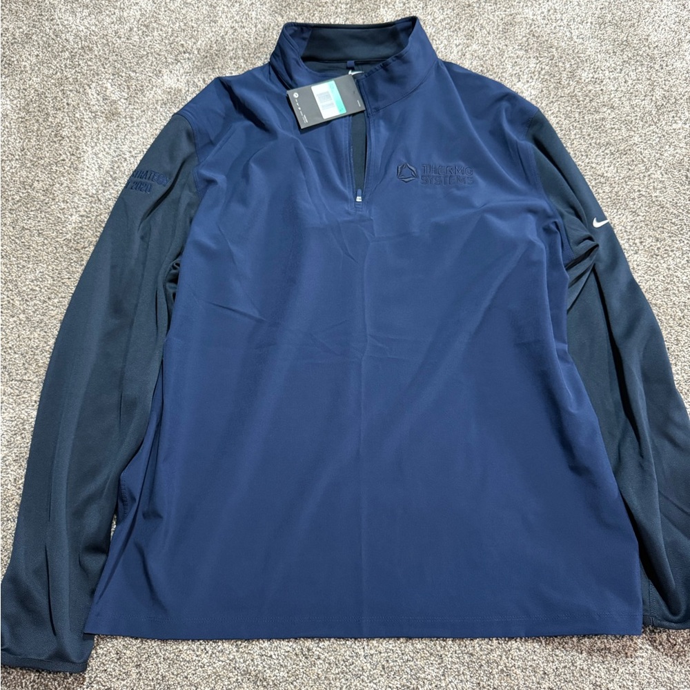Nike Blue Performance Quarter-Zip Jacket